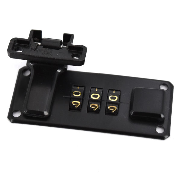 Koffer-Zahlenschloss schwarz | 63x27 mm Koffer-Zahlenschloss schwarz | 63x27 mm