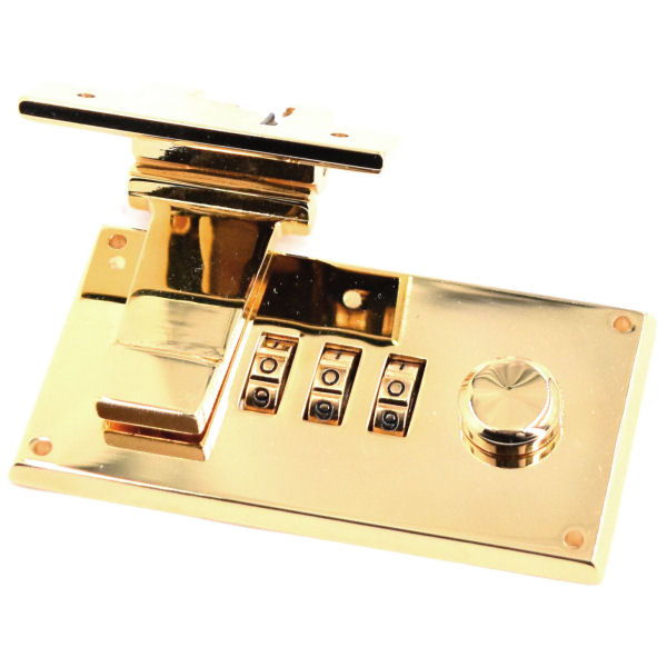 PREMIUM-Zahlenschloss 64x34mm | vergoldet 24 kt PREMIUM-Zahlenschloss 64x34mm | vergoldet 24 kt