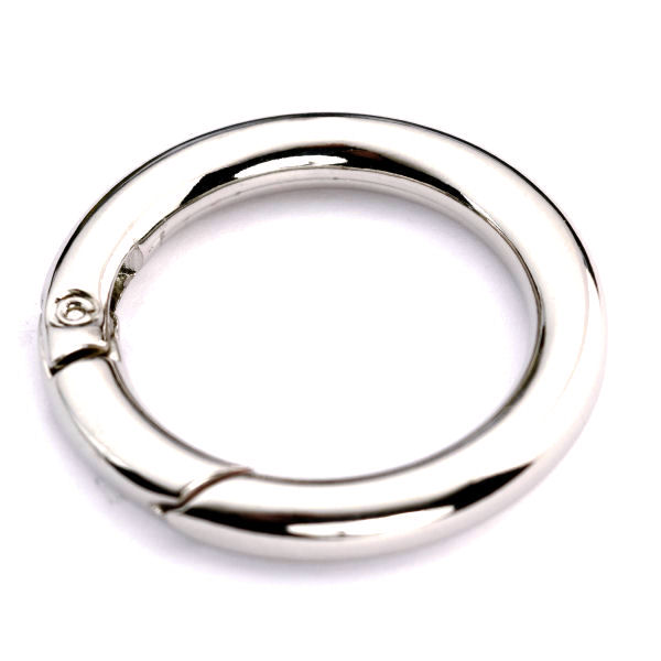 PREMIUM-Karabinerring 30 mm | nickel poliert