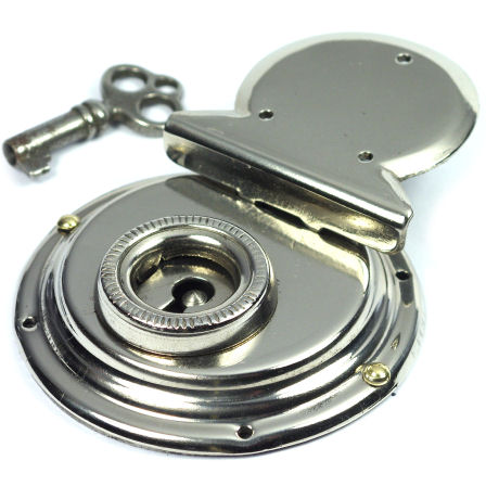 Klassik-Mappenschloss, rund | nickel Klassik-Mappenschloss, rund | nickel