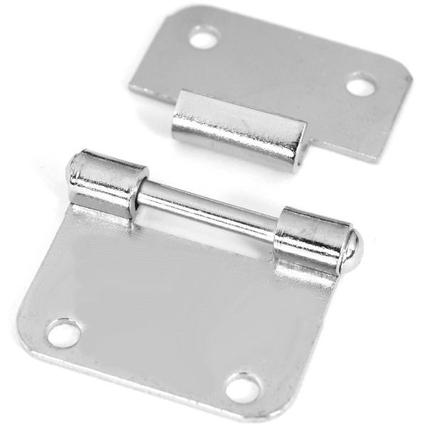 Kofferscharnier 30 mm, vernickelt, zum Aushaken Kofferscharnier 30 mm, vernickelt, zum Aushaken