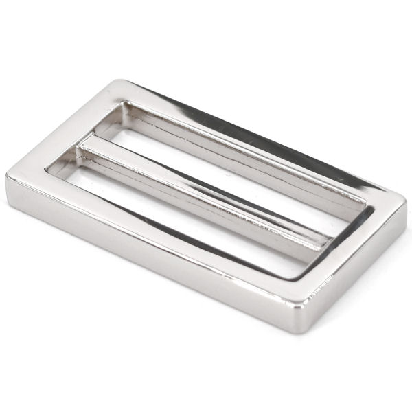 DESIGN-Schiebeschnalle, nickel poliert, für 40 mm DESIGN-Schiebeschnalle, nickel poliert, für 40 mm