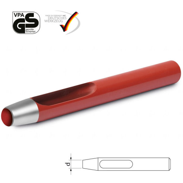 847-9-TV-600-Rundlocheisen-Locheisen-Lochpfeife-Stanze-Qualit-t-Werkzeug-Deutschland-Germany-Leder-Hersteller-shop-kaufen Locheisen, rund  -  Ø  14 mm