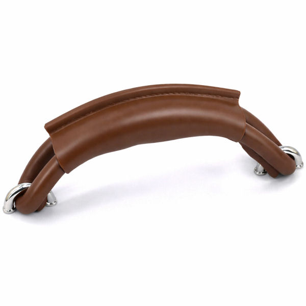 Koffergriff, Kunststoff | braun/nickel