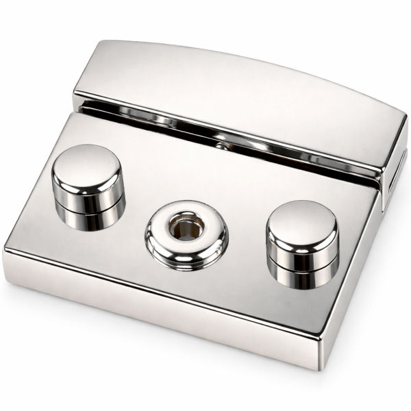 PREMIUM-Mappenschloss | nickel hochglanzpoliert