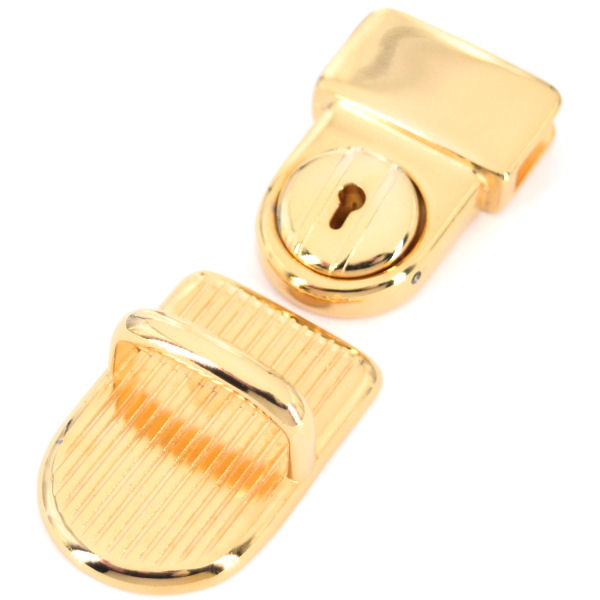 Steckschloss, massiv 26x44 mm | gold poliert