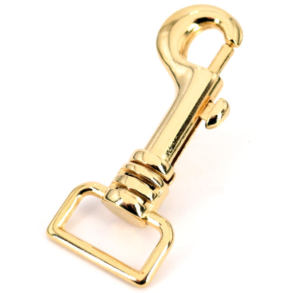 Taschen-Karabinerhaken für 20 mm | gold pol.